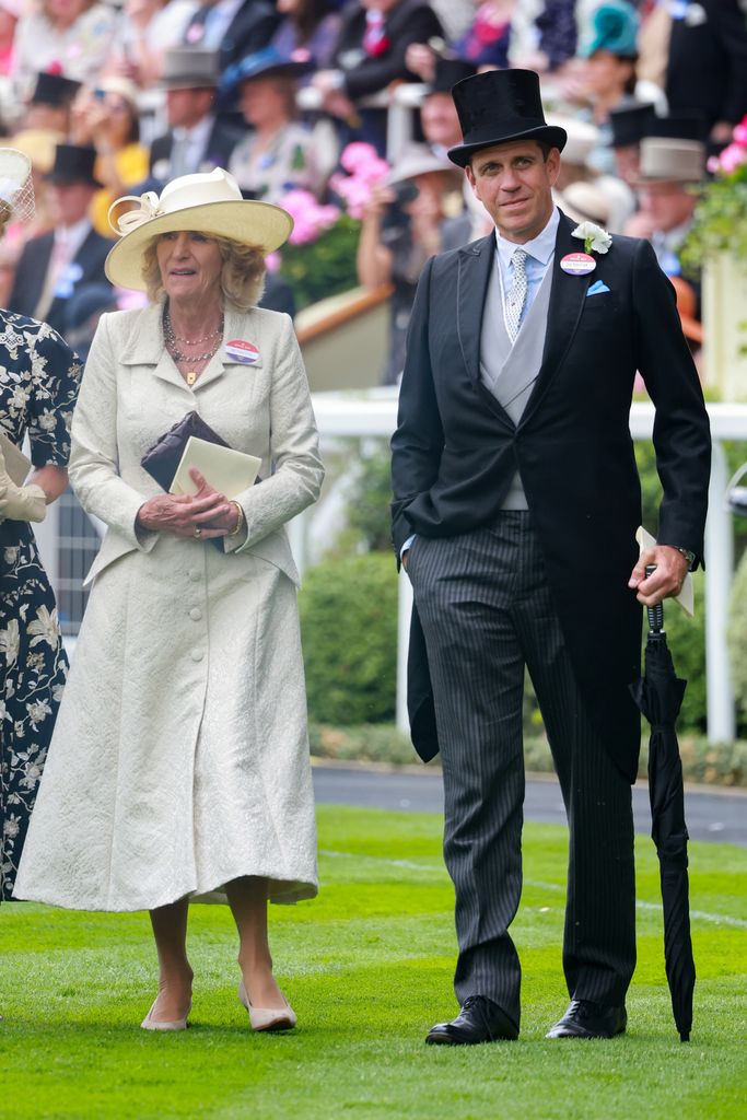 Camilla's sister Annabel and her nephew, Ben, Royal Ascot