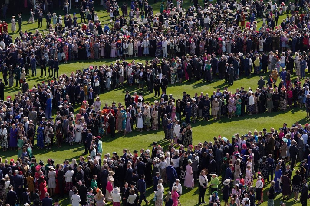 Guests attend the Garden Party at Buckingham Palace, in London, on May 3, 2023 