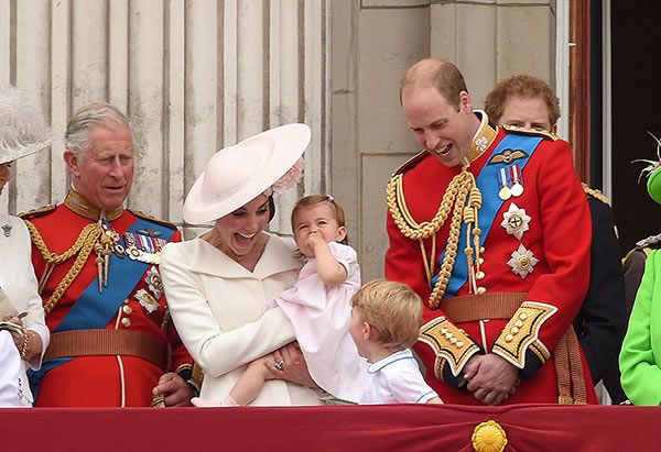 prince charles with his grandchildren charlotte and george