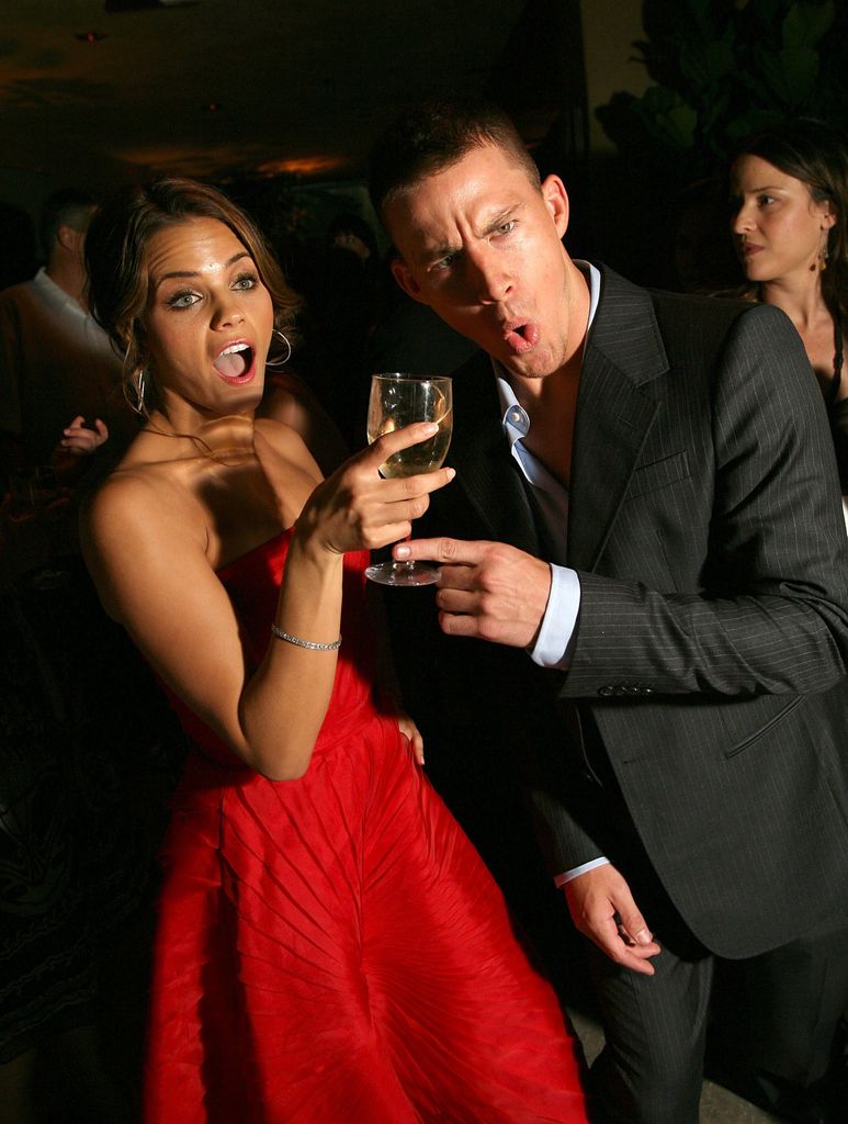 Jenna Dewan and Channing Tatum attend the after party for the premiere of Touchstone Pictures' "Step Up" at the Cabana Club on August 7, 2006 in Los Angeles, California
