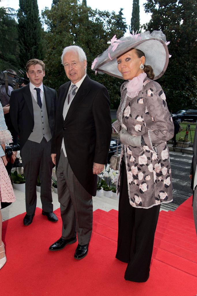 Prince Philipp and Princess Isabelle at a wedding ceremony