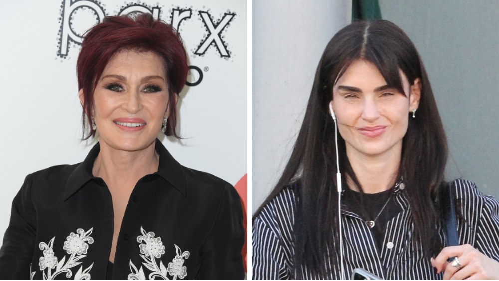 aimee obsourne sharon osbourne split image