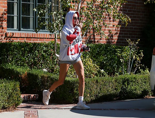 Hailey Bieber Canada Hoodie Street Style