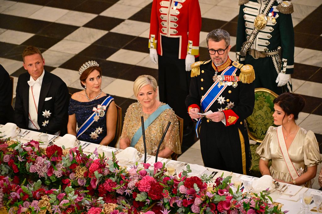 King Frederik delivered a speech at the dinner