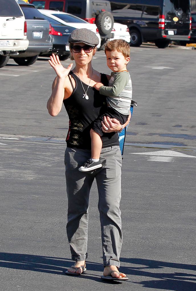 Jillian rarely shows her son online