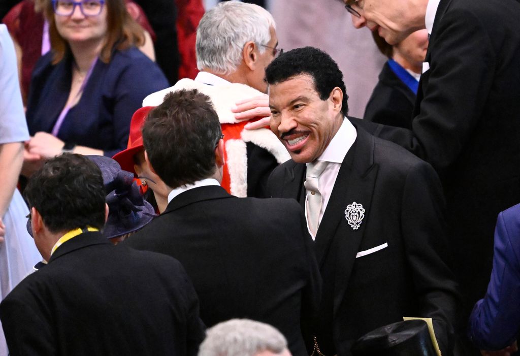 Lionel Richie also attended the service ahead of the concert on Sunday