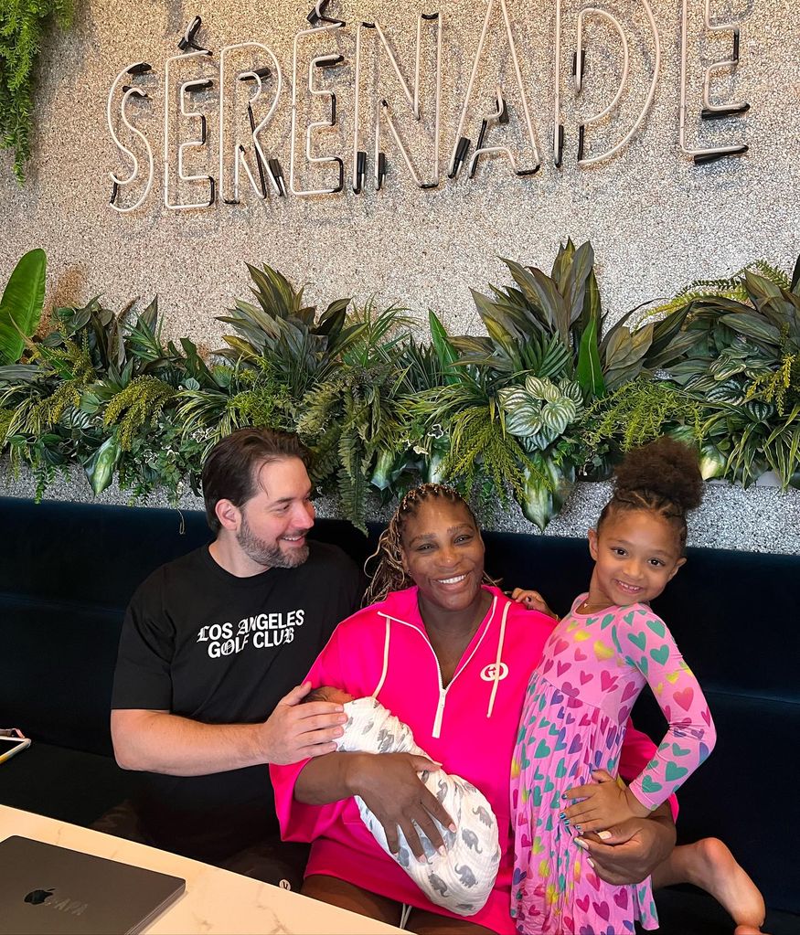 Serena and Alexis with their two daughters