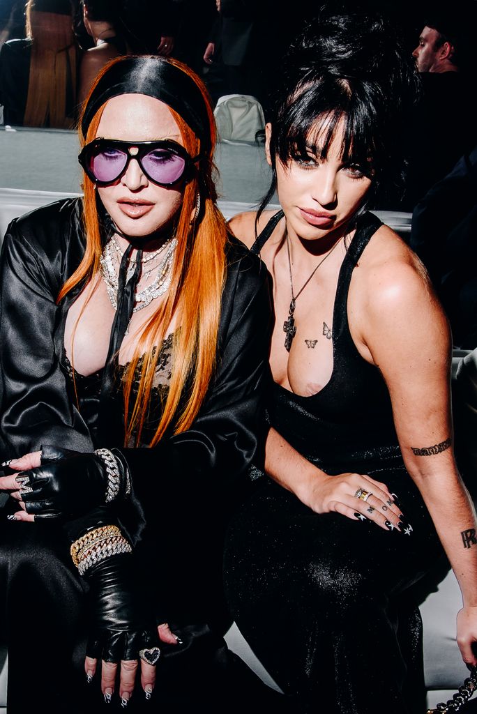 Madonna and Lourdes Leon at the Tom Ford Spring 2023 Ready-to Wear show.