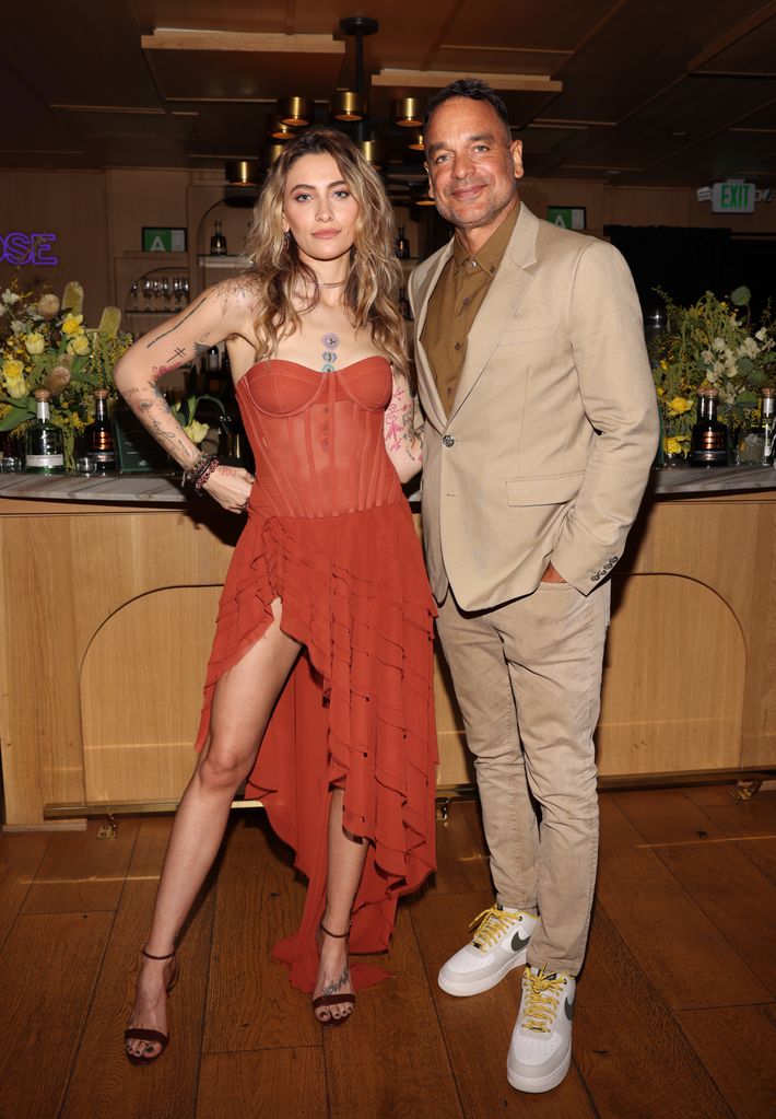Paris Jackson and Eric Hainey attend the event Tres Generaciones And Billboard Host New Nominees Dinner at The Sun Rose