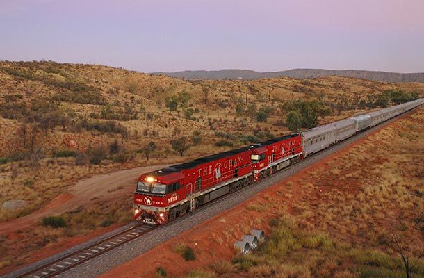 The Ghan in Australia's Outback