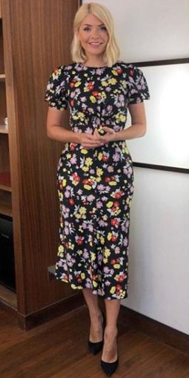 holly wlloughby floral dress instagram