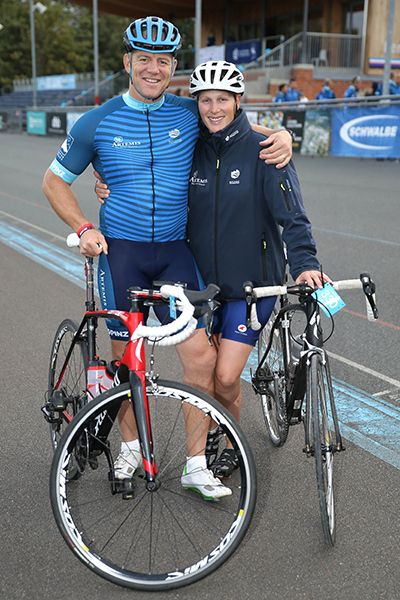 mike and zara tindall cycling in london