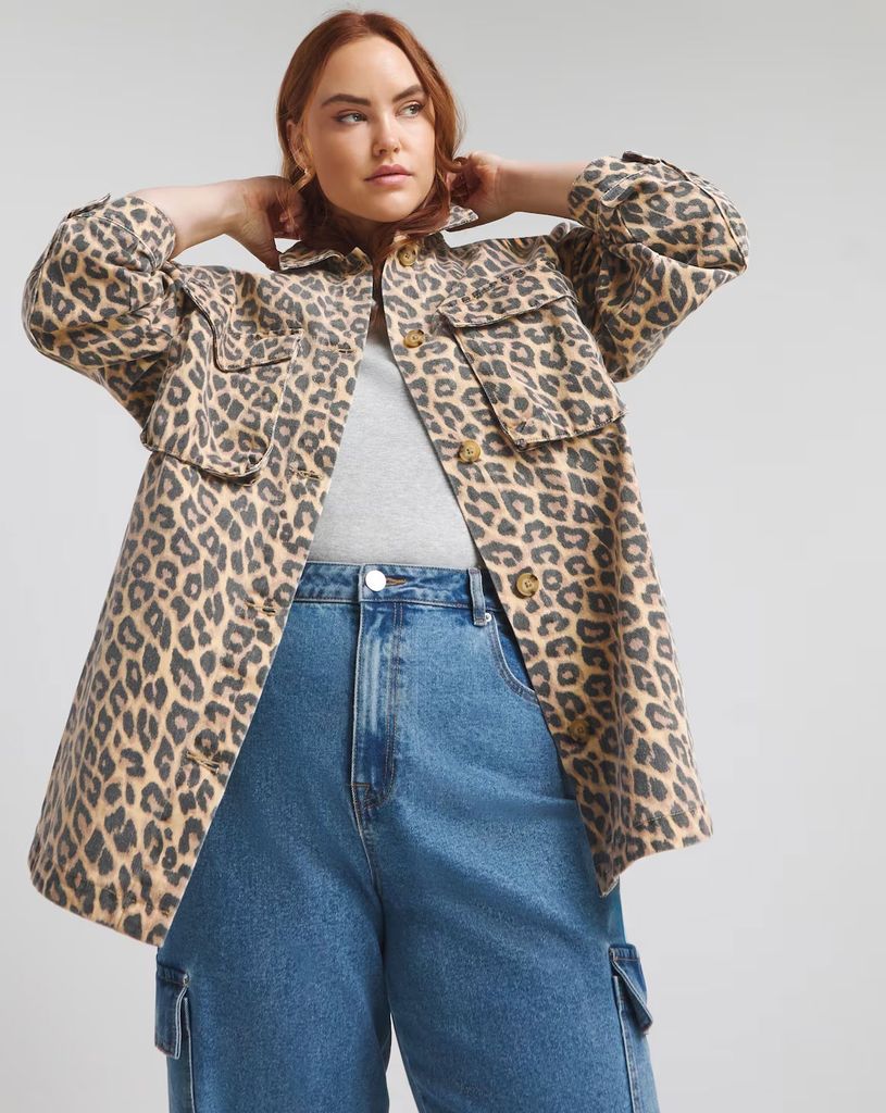 Simply Be Leopard Shacket