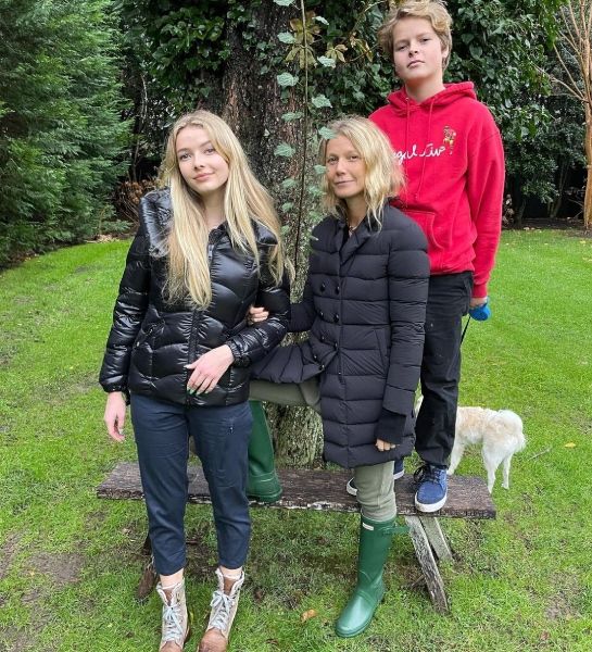 gwyneth paltrow with her children moses and apple