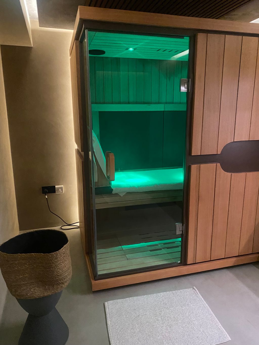 The infrared sauna at Grey Wolfe