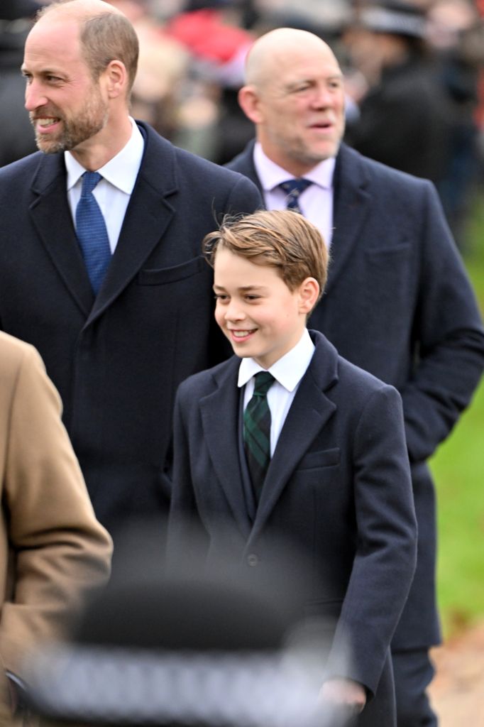 Prince George attending the 2024 Christmas day service in Sandringham 