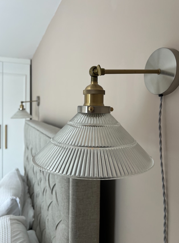 bedside light close up