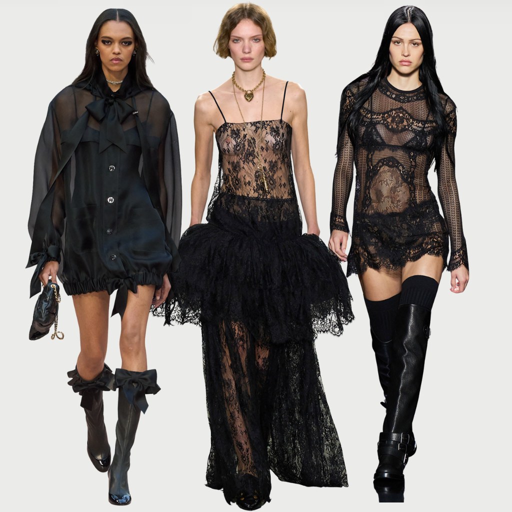 models in gothic lace comp image