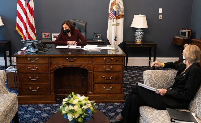 kamala office meeting