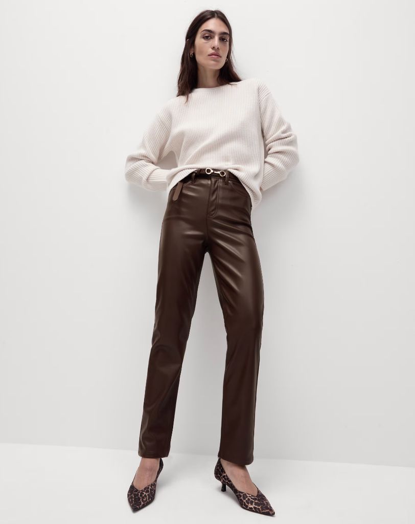 M&S Collection Straight Leg Ankle Grazer Trousers