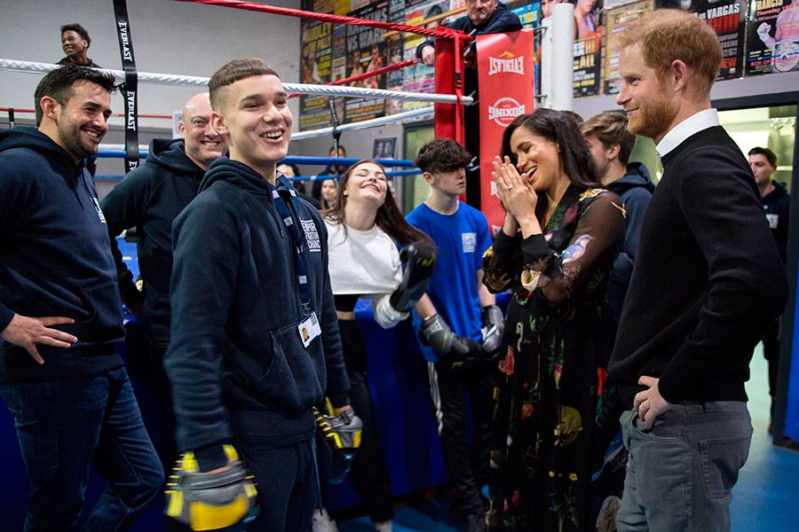 meghan markle at boxing club