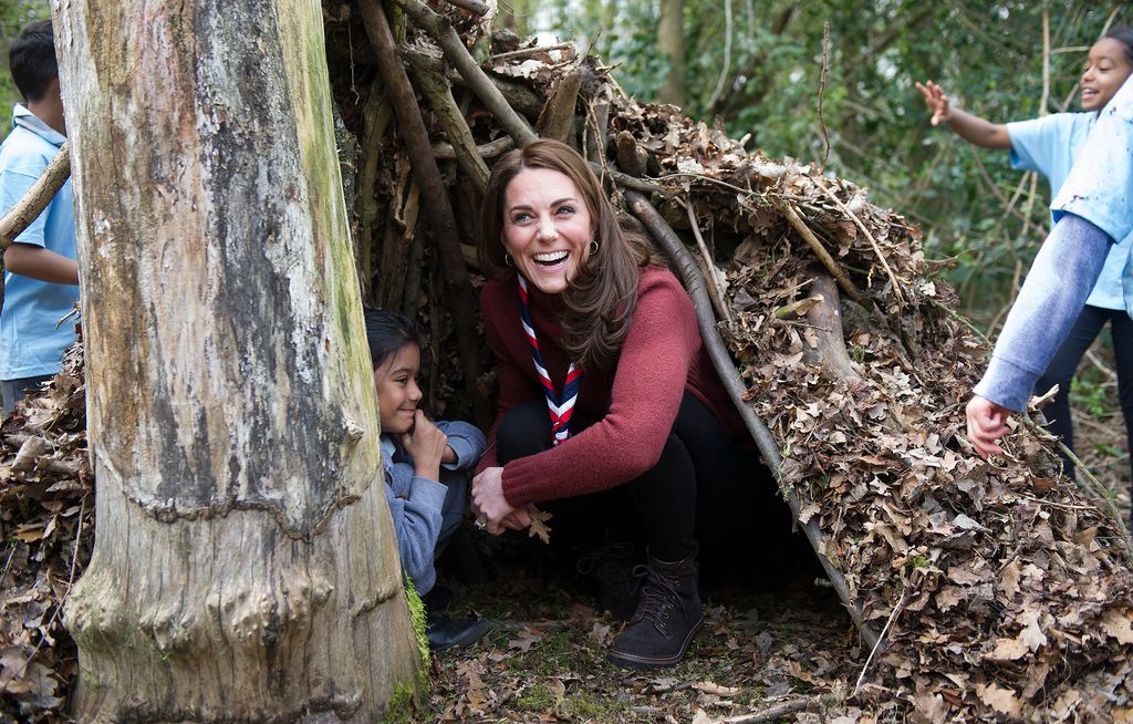 Princess Kate in woodland tent