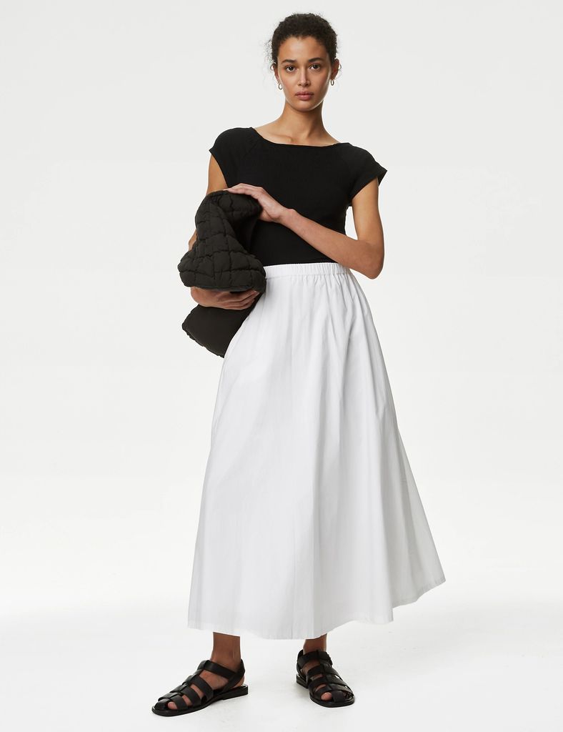 M&S Cotton Maxi Skirt