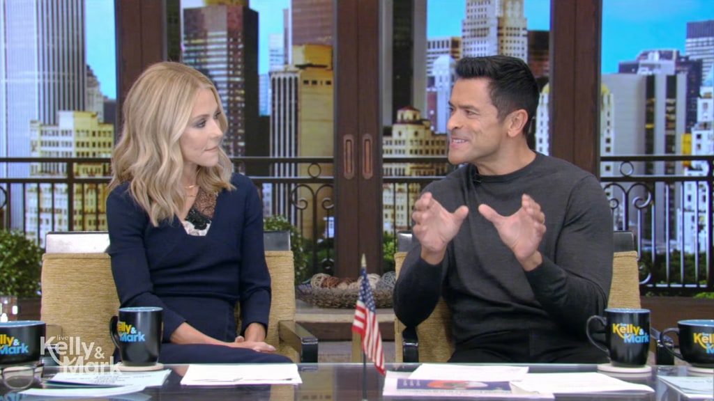 Kelly Ripa called husband Mark Consuelos out during National Grouch Day!