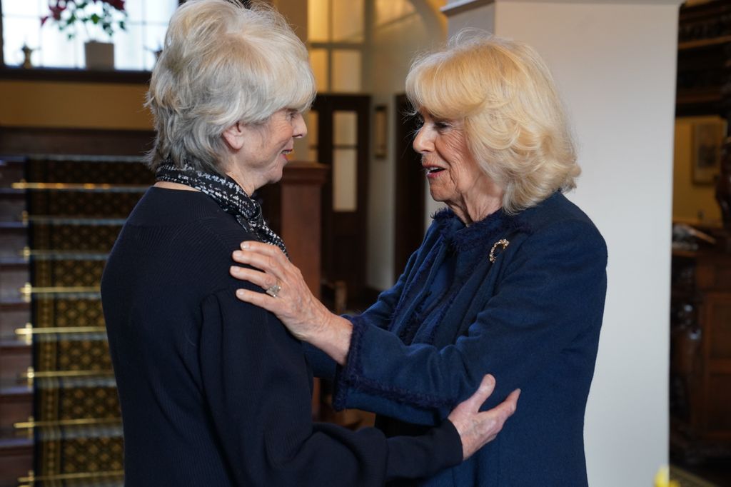 Queen Camilla meeting Diana Parkes