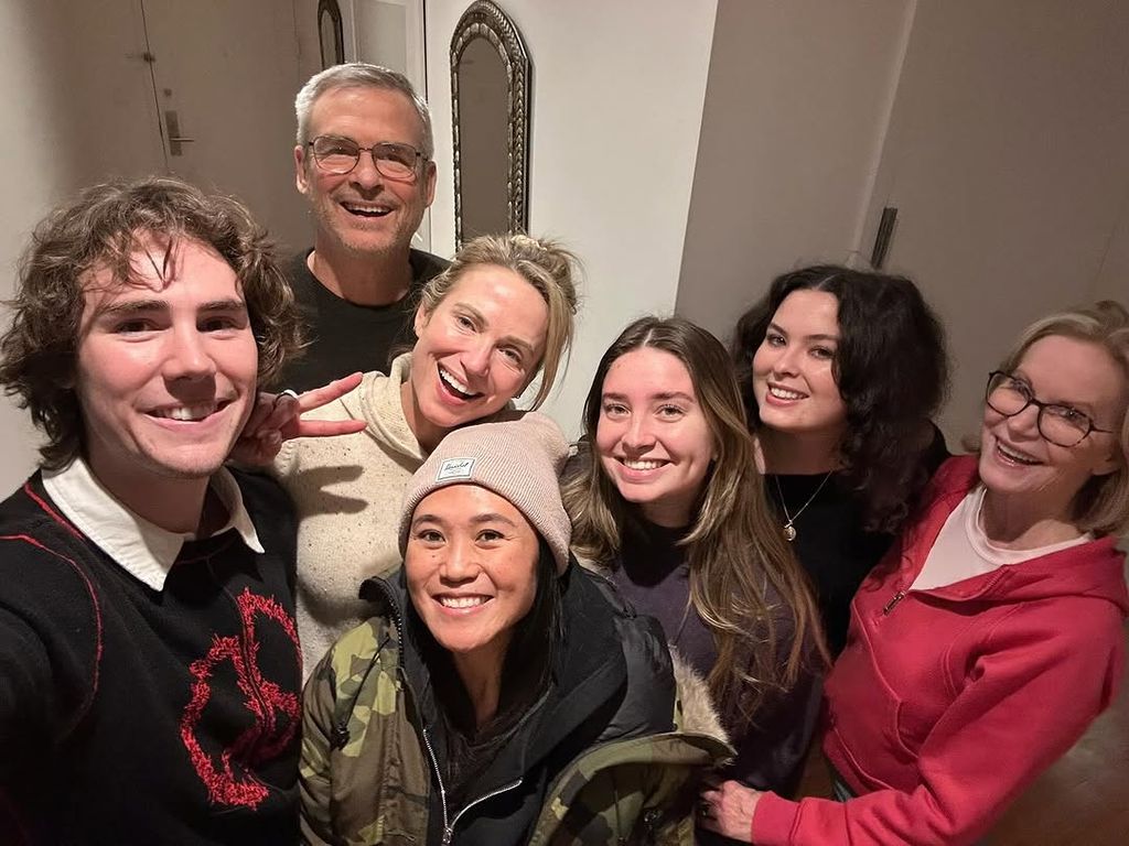 Amy Robach posed with her family, including her lookalike mom, dad, and daughter Ava 