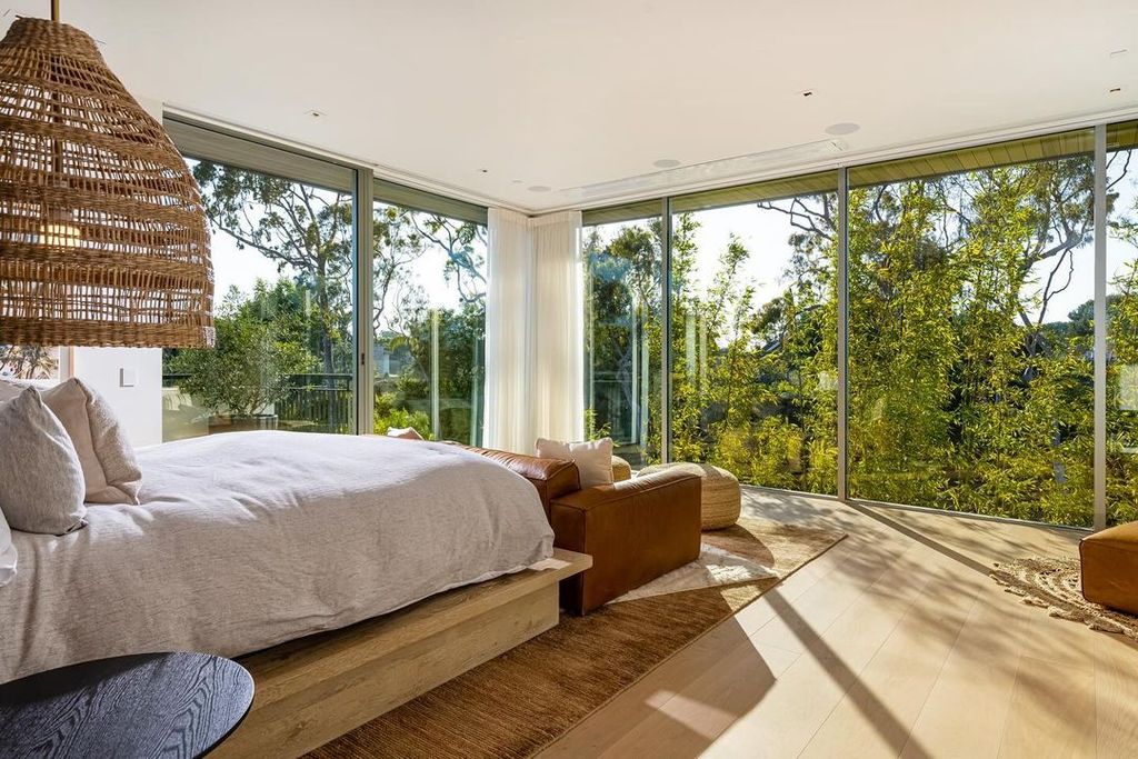 Christina's bedroom overlooks the woodlands