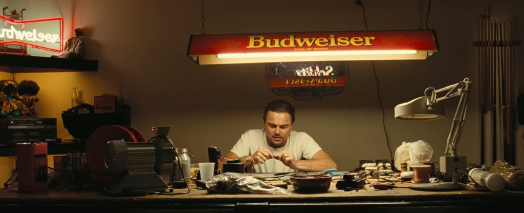 Leonardo DiCaprio in a still from One Battle after Another