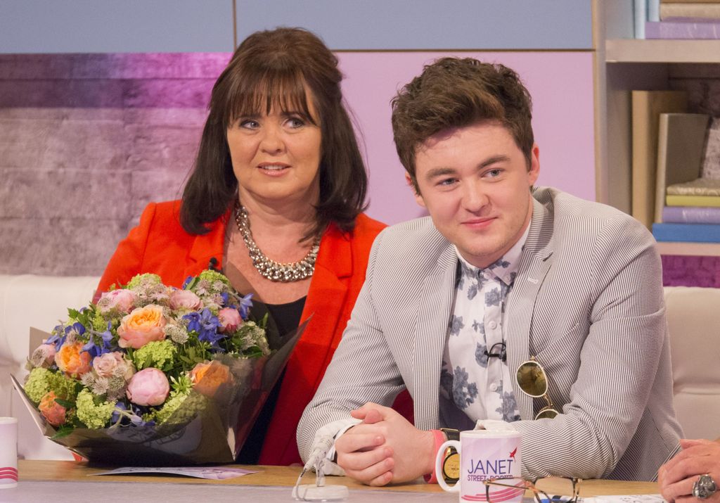 Coleen Nolan and Jake Roche on the set of Loose Women