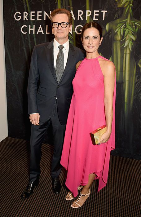 Colin Firth and his wife Livia
