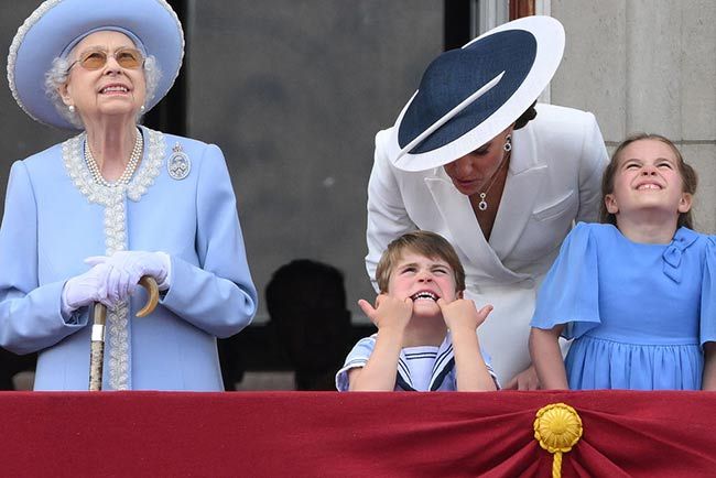 queen prince louis trooping the colour