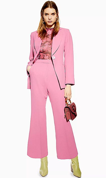 pink trousers topshop