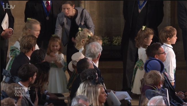 spanish nanny and princess charlotte at wedding