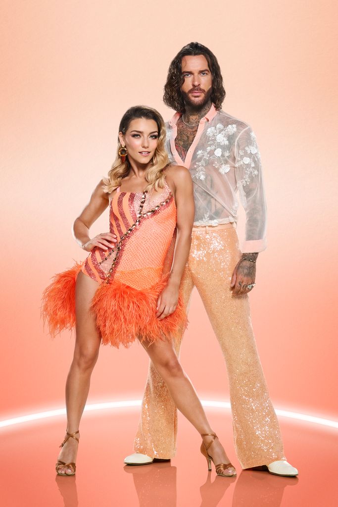 Pete wicks in strictly photocall with Jowita Przystal 