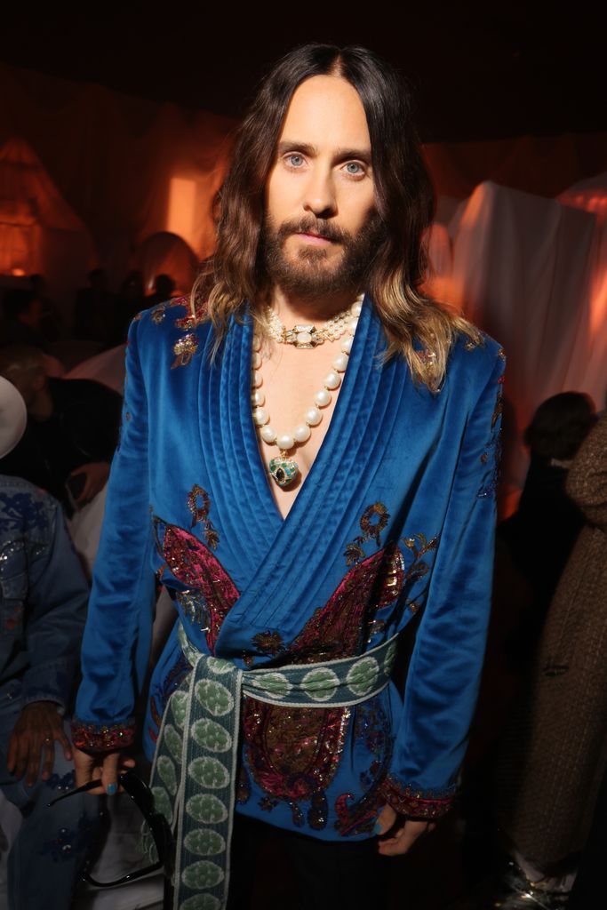 Jared Leto attends Valentino Pavillon des Folies Show as part of the Paris Fashion Week on September 29, 2024 