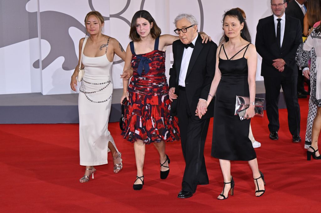 Bechet Allen, Manzie Tio Allen and Soon-Yi Previn supported Woody Allen in Venice 