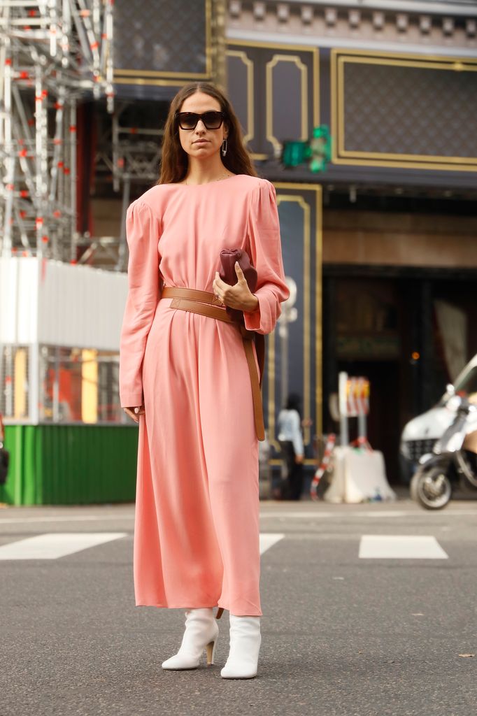  Erika Boldrin  wearing Stella McCartney outside Stella McCartney during Paris Fashion Week Womenswear Spring Summer 2020 on September 30, 2019 in Paris, France