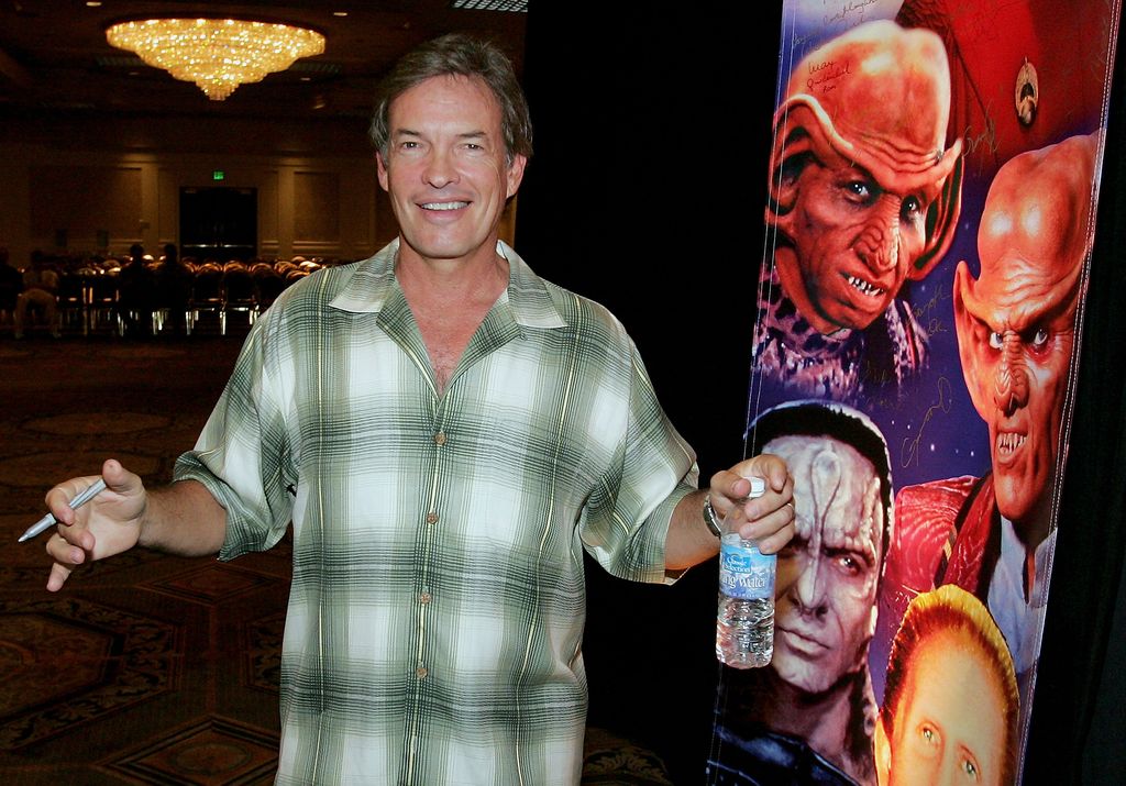 Actor Gary Graham, who played the Vulcan character Ambassador Soval on the television series "Enterprise," poses after speaking at the Star Trek convention at the Las Vegas Hilton August 12, 2005 in Las Vegas, Nevada.
