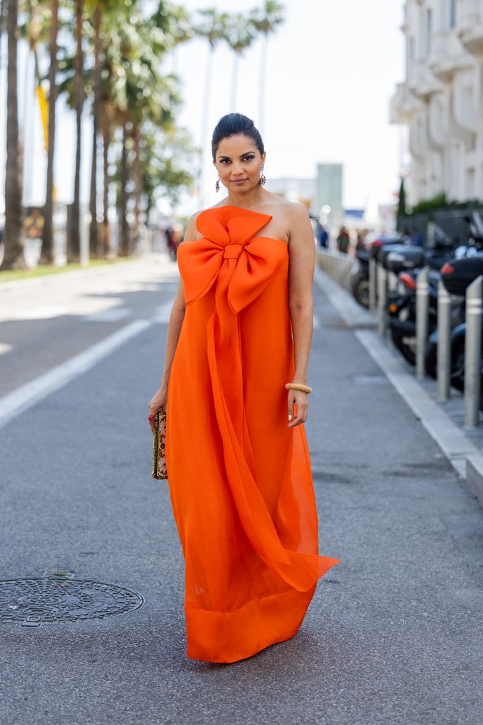 Christine Philip made the case for deep orange chic in a stunning Dior Haute Couture gown with Chanel fine jewellery