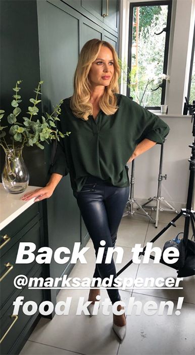 Amanda Holden wows her Instagram fans wearing leather trousers and