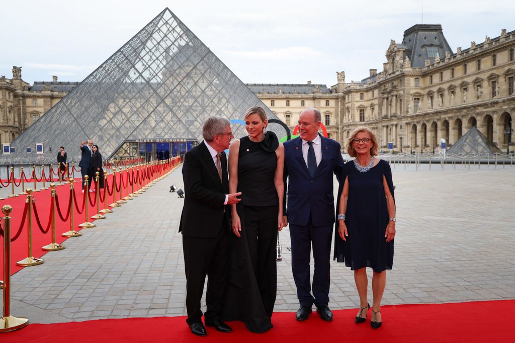 Charlene attended a gala dinner hosted by the International Olympic Committee (IOC) and the French Presidency at the Louvre Museum in Paris, on the eve of the opening ceremony of the Paris 2024 Olympic Games