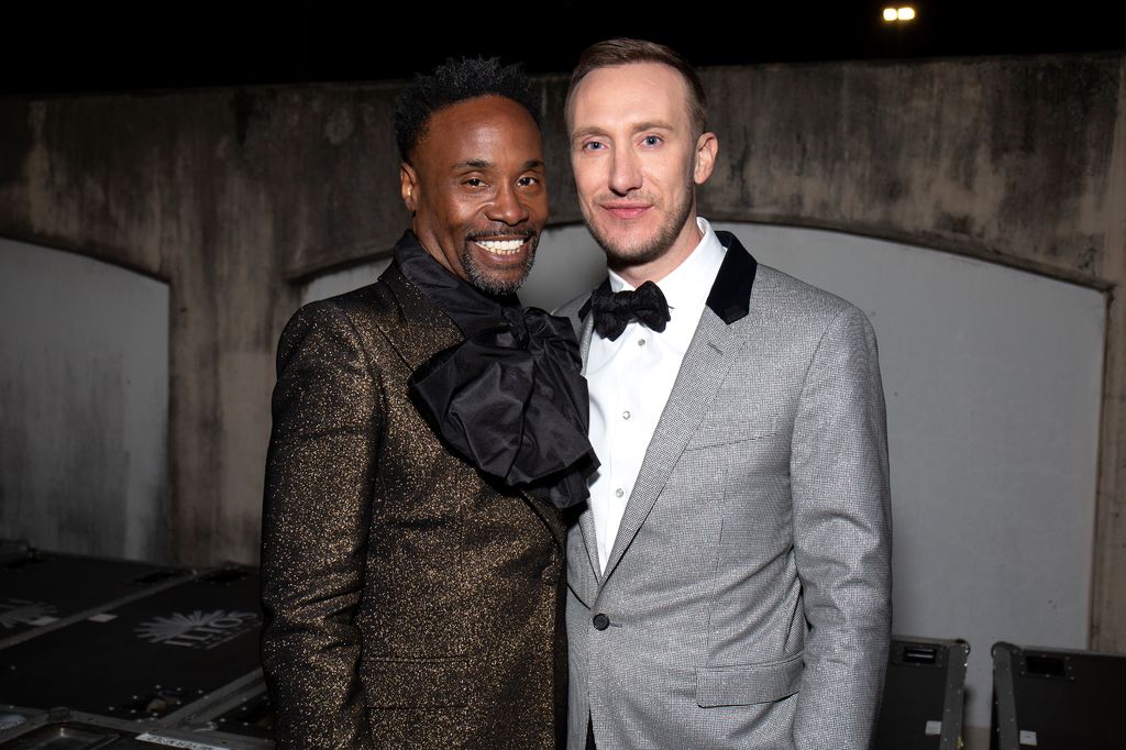 Billy Porter and Adam Porter-Smith attend Dick Clark's New Year's Rockin' Eve Celebration on December 31, 2019 in New Orleans City
