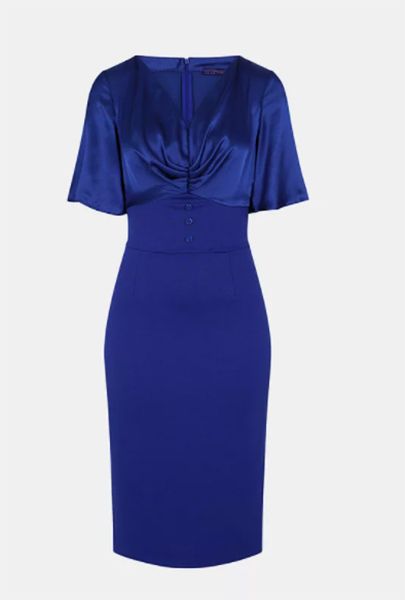 blue cocktail dress