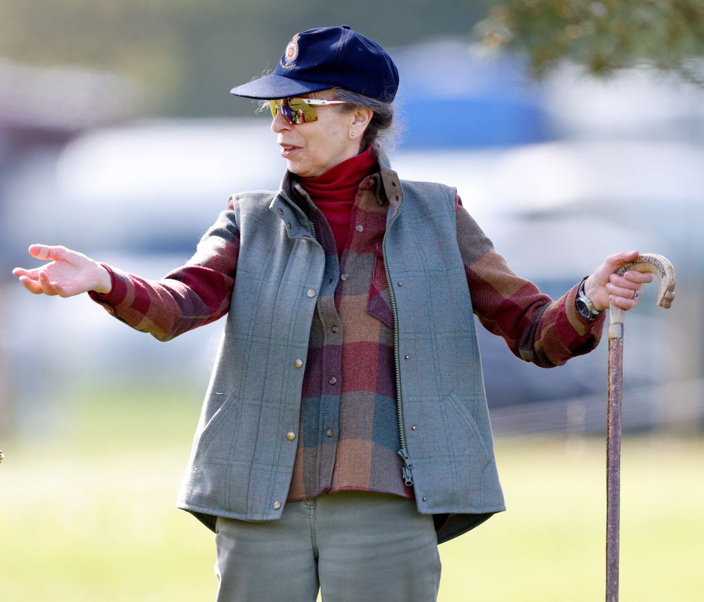 Princess Anne watched daughter Zara Tindall compete in the Cirencester Park Horse Trials