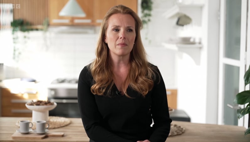 Close-up of woman in kitchen