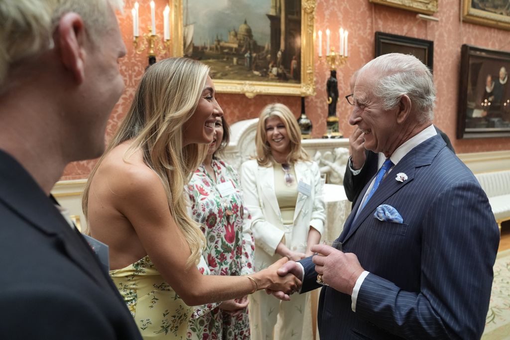 King Charles speaks with Sophie Haboo